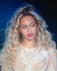 Beyoncé during her “Crazy in Love” performance at Made in America.