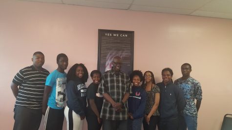 BPA Students & Country Club Hills Chamber of Conference President (From L to R: Lardell Clark, Raqeeb Yarrow, Alleya Arzu, Darlene Moore-Jones, Mr. Johnson, Tia Pollard, Breanna Bullock, David Moore, & Pierre Tutson)