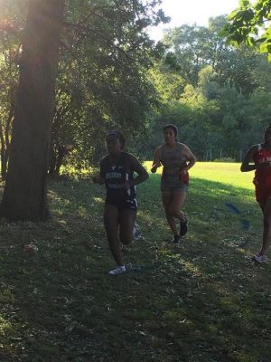 Darlene Moore-Jones at the Hillcrest Triangular Meet on 9/20/16.