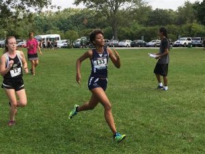 Jazmine Curry competes at Illiana Christian Invite.