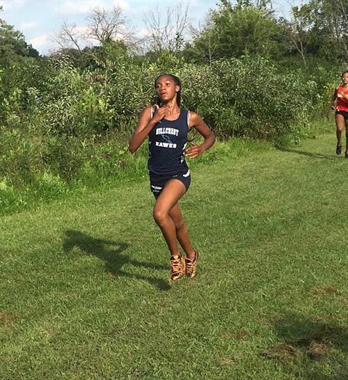 Daisha Ash competes in the District 228 Championships