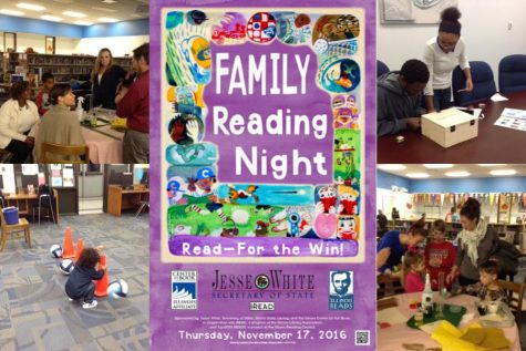 Families, friends, & students participate in Hillcrest’s Family Reading Night. Graphic courtesy of cyberdriveillinois.com