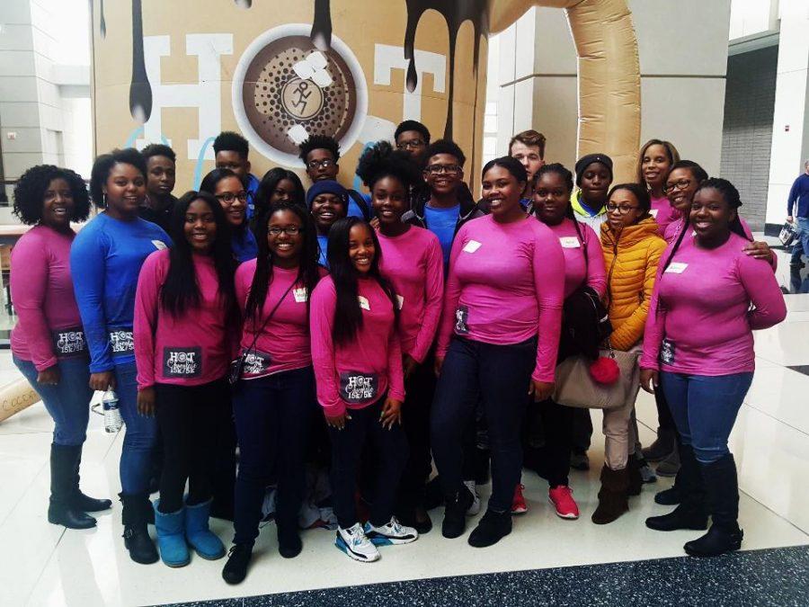 Hillcrests Interact Club members at McCormick Place for the Hot Chocolate Race Expo. (2016)