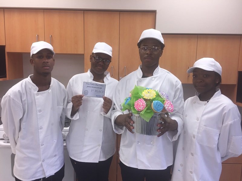 Hillcrest’s 1st place cupcake team: L.G. Williams, Sandra Walker, Andre Smith, & Eyani George