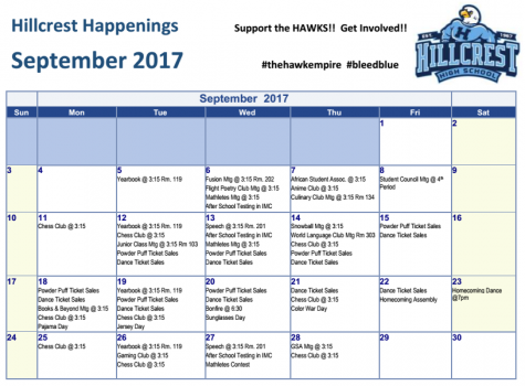 Hillcrest Happenings: September 2017