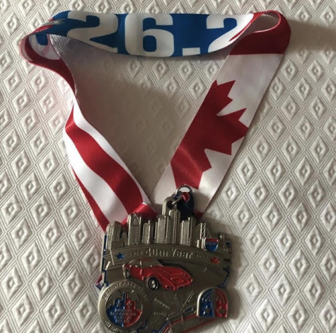 Congratulations Ms. Collins on her Marathon Finish