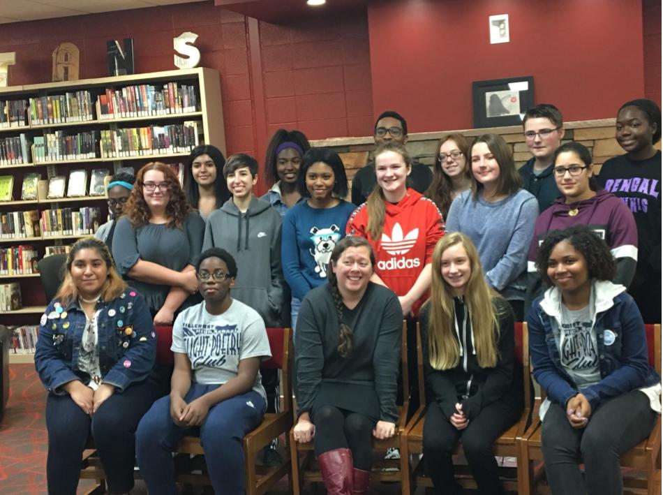 Students from Tinley Park and Oak Forest join Hillcrest Flight members Ciera Bailey, Mercedez Olmedo, Immanuel Moore, and Dinah Moore.