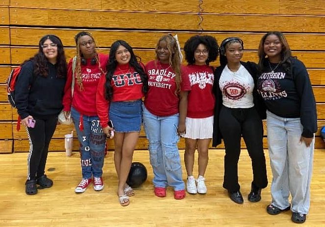 Aris and friends at decision day, 5/2/25.